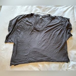 Free people grey oversize top
